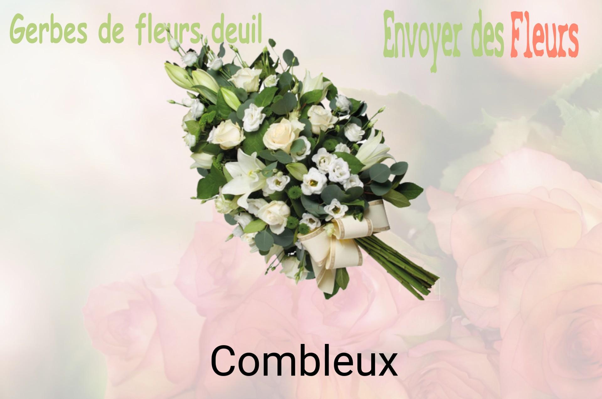 Gerbe de fleurs de deuil livrée à Combleux